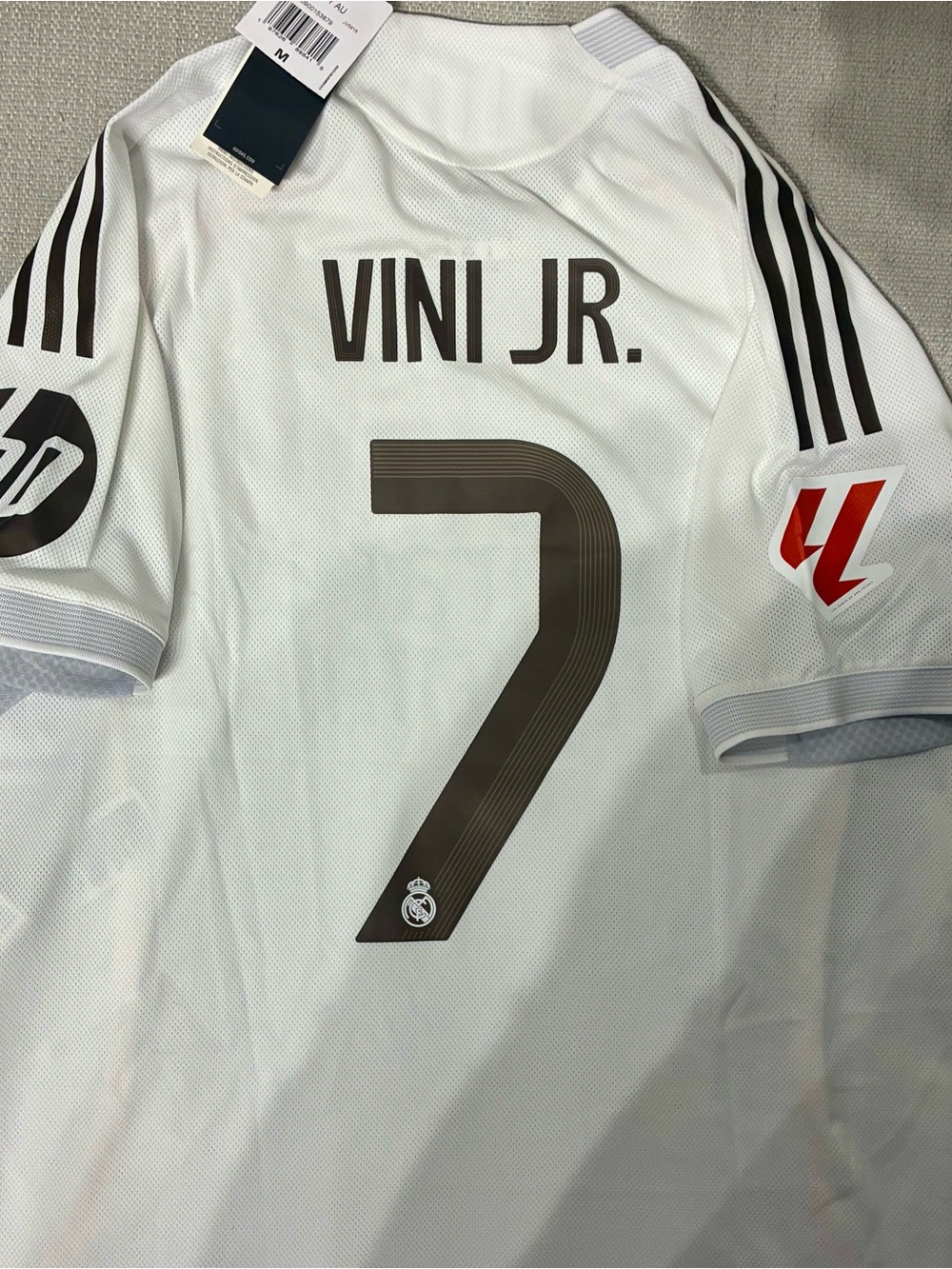 Vini Jr. #7 Men's Medium player authentic slim fit jersey